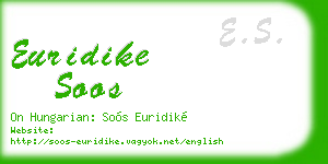euridike soos business card