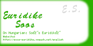 euridike soos business card